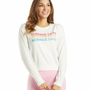 Spiritual Gangster SMALL Summer Love savasan a graphic print sweatshirt